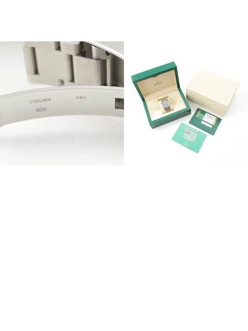 Rolex SS at Watch Total Number of Frames 10 Automatic Winding Black Dial Silver